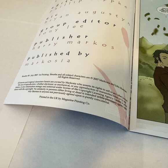 Breathe #3 (2007) Cover A – John Sheridan & Kit Wallis – Markosia Comics - Picture 4 of 5